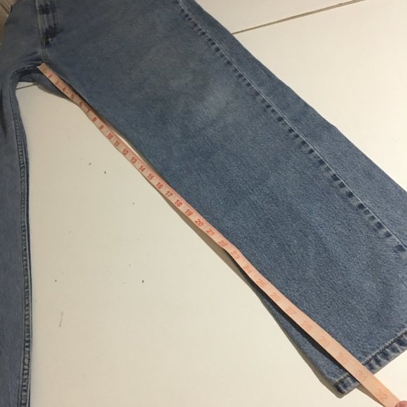 Levi's 505 Regular Fit Mens Jeans Size 36x32 Light Wash - Picture 10 of 11